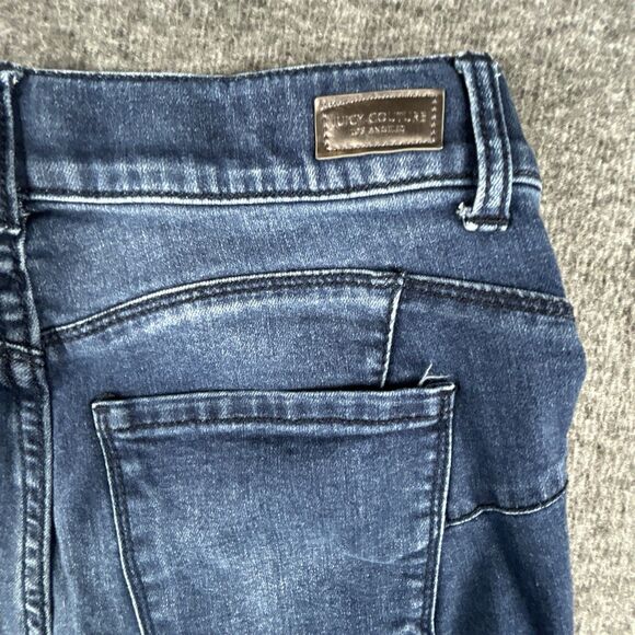 Juicy Couture Pull On Denim Leggings Womens Sz 6 28x29 Skinny Jeggings Mid Rise - Picture 4 of 11